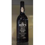 Wines & Spirits - Dow's 1977 Silver Jubilee vintage port (one bottle) Condition: