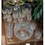 Quantity of Edinburgh crystal table glass etc Condition: