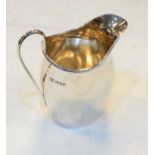 George V silver helmet shaped cream jug, Chester 1930, approx 2.3oz Condition: