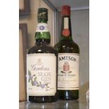 Wines & Spirits - Jameson Irish Whiskey (one bottle) and Gordon's Sloe Gin (one bottle) Condition: