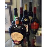 Wines & Spirits - Harvey's Very Superior Old Bual Madeira, together with five various bottles of