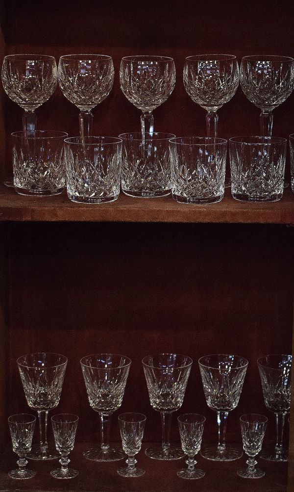 Waterford Lismore pattern cut crystal part suite of table glass Condition:
