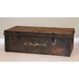 Vintage tin cabin trunk Condition: