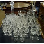Quantity of cut and other table glass Condition: