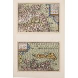 Antique engraved map - Invernessshire by Kitchin & Barber, together with two small hand coloured