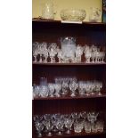 Quantity of various good quality cut table glass etc Condition: