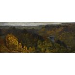 Joseph Edward Hennah - Oil on canvas - Wooded landscape, unsigned, framed Condition: