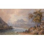 Manner of T.M. Richardson - Watercolour - Island scene, bears signature, framed and glazed