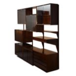 Modern Design - Danish rosewood modular display system probably designed by Poul Cadovius for Cado