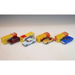 Four boxed Dinky die-cast model cars comprising: Hillman Imp Saloon (138), Ford Escort (168),