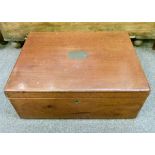 Early 20th Century mahogany canteen box Condition: