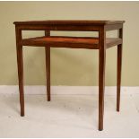 Mid 20th Century mahogany cased table cabinet having glass hinged top Condition: