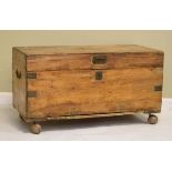 Late 19th/early 20th Century camphor wood chest having hinged cover Condition: