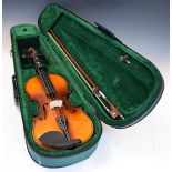 Modern violin, cased Condition: