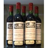 Wines & Spirits - Chateau Fombrauge Grande Cru St Emilion 1975, five bottles (5) Condition: