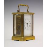 French brass cased carriage clock Condition: