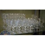 Quantity of various cut and engraved table glass Condition: