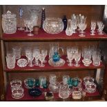 Collection of good quality modern cut table glass and various other glass ware Condition: