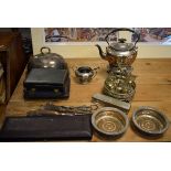 Quantity of various silver plated items Condition: