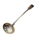 George IV silver Fiddle pattern punch ladle, London 1825, 8.2oz approx Condition: