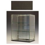 Glass counter top display case fitted three shelves with script Smiths Clocks & Watches Condition: