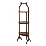 Mahogany three tier folding cakestand Condition: