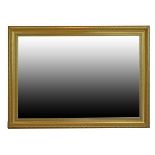 Gilt framed rectangular bevelled wall mirror Condition: