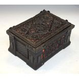 19th Century Jaques Carton Pierre chess box, label to the underside Condition: