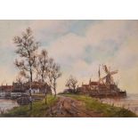 Jan Van Couver - Late 19th/early 20th Century watercolour - Marken, signed, framed and glazed