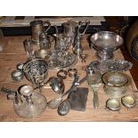 Quantity of silver plated items Condition: