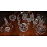 Quantity of good quality late 20th Century cut table glass etc Condition: