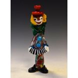 Venetian coloured glass clown figure Condition: