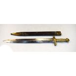 Militaria - French artillerymans short sword, Model 1831, with scabbard Condition: