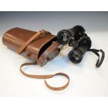 Militaria - Pair of World War II Barr & Stroud 7x naval binoculars No.1900A, cased together with a