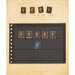 Stamps - Nine penny blacks, six 2d blues, various penny reds etc Condition: