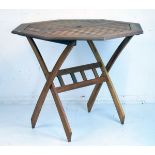 Modern teak slatted octagonal top folding garden table Condition: