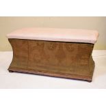 Victorian sarcophagus shaped ottoman Condition: