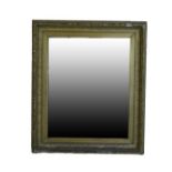 Late 19th/early 20th Century rectangular gilt gesso framed wall mirror Condition: