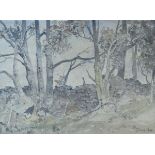 Oliver Hall (1869-1957) - Sycamores, signed, 24cm x 33cm A.R. Condition: Possibly somewhat