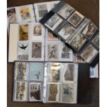 Postcards - A collection of postcards in five albums Condition: