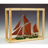 Model of a two mast sailing ship Condition: