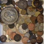 Collection of various coins and medallions etc Condition: