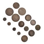 Coins - Small quantity of G.B. silver coinage including 1935 crown x 2, 1937 crown etc Condition: