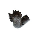 Antique bronze staff handle in the form of a dragon, 7cm high Condition: