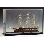 Model of the three mast sailing vessel Loch Etive, cased Condition: