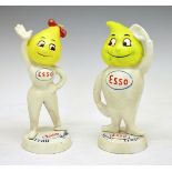 Pair of reproduction cast metal Esso figures depicting Herr Tropf and Frau Tropf Condition: