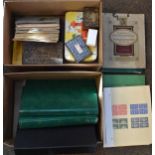 Stamps - Collection of world stamps in albums and loose, together with various cigarette and trade