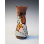Modern Moorcroft vase decorated with the Red Tulip pattern Condition: