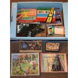 Collection of vintage games, toys and puzzles Condition: