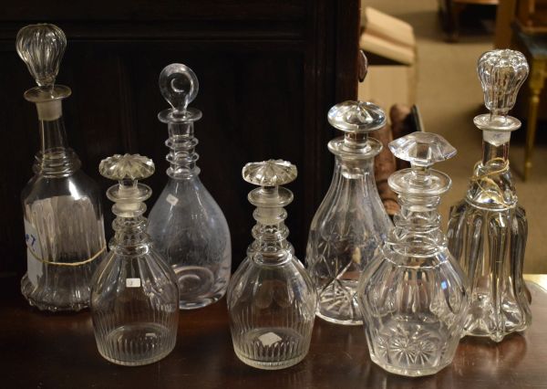 Collection of 19th Century decanters Condition: